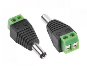 Wtyk DC 2.1/5.5 ze złączem śrubowym