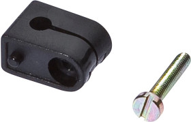 Akcesoria czujnik, Ø4mm, plastik, do czujnika 4mm, do montażu na ścianie, do montażu na śrubach, AY000005