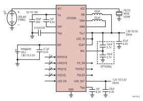 Nanopower Buck-Boost DC/DC with Energy Harvesting Battery Life Extender
