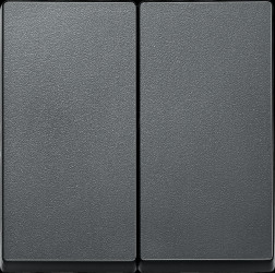 433514 Rocker switch, anthracite-satin finish, System M, two-way