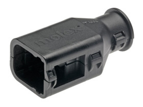 Obudowa złącza samochodowego Molex Osłona tylna MX150 Czarny