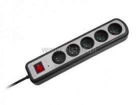 Filtr sieciowy 1,5m 5xGN +0 + przeł REBEL