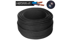 Przewód W Gumie H05rr-F / Ow 2X1 300/500V Elektrokabel /1000M/