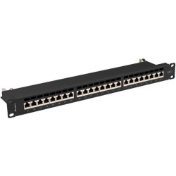 Patch panel RACK 19 kat.7 24p FTP 1U czarny LANBERG