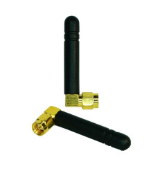 Antena GSM/LTE, kątowa 90, 2,15dBi, 900/1800 Mhz, SMAm, czarna AT-GSM-MINI90