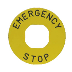 Tabliczka EMERGENCY, plastikowa, 60mm T0-BET60P