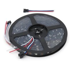 Taśma LED wodoodporna IP67 RGB WS2813 5m (30 LED/m) czarna PCB