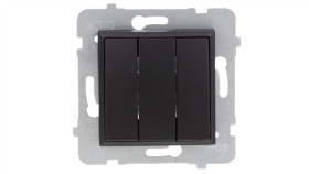 Aria Łącznik Potrójny Czarny Metalik Łp-13U/M/33