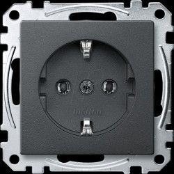 MEG2301-0414 Socket insert, anthracite, System M