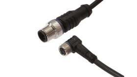 Złącze Do Samokonfekcjonowania M8 Żeńskie 3-Pinowe Kątowe M12 Męskie 3-Pinowe...