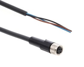 Przewód przyłączeniowy 5m z gniazdem prostym 3P FIELDBUS M8 S/A AB-C3-5,0PUR-M8FS 22260200