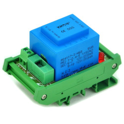 CZH P 115VAC, S 24VAC, 5VA DIN Rail Mount Power Transformer Module, D-1005T/D, AC24V.