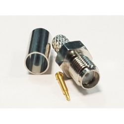 SMA-RP / gniazdo RSMA zaciskane RG58