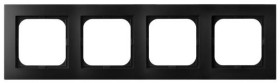 AS Ramka poczwórna czarny metalik R-4G/33