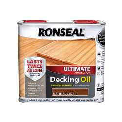 Ronseal 36934 Ultimate Protection Decking Oil Natural Cedar 2.5 litre
