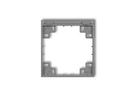 MINI Ramka pośrednia do gniazd bryzgoszczelnych z uziemieniem schuko szary mat 27MRPB-1s KARLIK