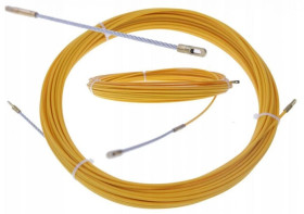 Włókno szklane do przeciągania kabli i przewodów 15m / Stalka linka 15m / Pilot do wciągania kabli przewodów / WS 3/15