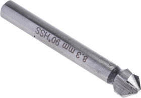 Wiertło RS PRO śr.trzpienia: 6 mm śr. głowicy: 8.3mm kąt: 90° l. żłobków: 3 dł. trzpienia: 38mm dł. całkowita: 50 mm HSS