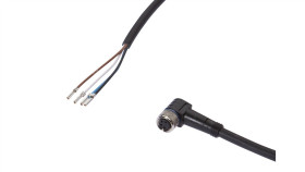 Kabel Konfekcjonowany Jednostrony Złącze M8 Żeńskie 4-Pinowe Kątowe Wolny...