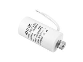 Kondensator rozruchowy 20uF 450V z przewodami KNNK