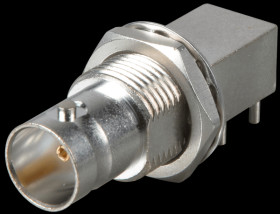 R142 676 700 BNC panel jack, HDTV, angled, PCB