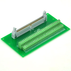 ELECTRONICS-SALON IDC60 2x30 Pins 0.1&quot; Male Header Breakout Board, Terminal Block, Connector.