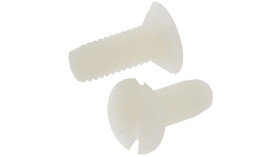 Śruby maszynowe M6 łeb z łbem stożkowym Nylon długość 16.0mm skok 1.0mm