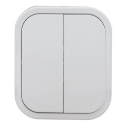 Łącznik n/t świecznikowy B2, 10A, 250V, IP54, WNT-2B2, biały,OR-OE-7801/W