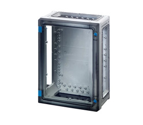 Obudowa pusta Enystar IP66 270x360x186 drzwi przezroczyste obsługiwane wkrętakiem bez ścianek FP 0210 68000198