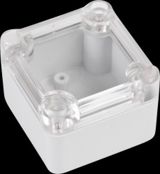 Industrial housing, 51 x 49 x 36 mm, IP65, light gray