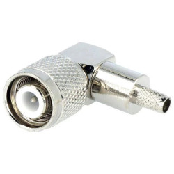 Wtyk TNC męski RG58, kątowy 90°, zaciskany na przewód