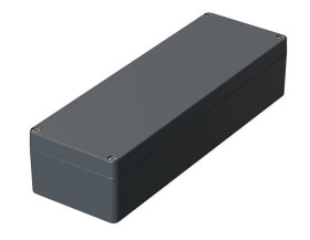 Bopla A 124 SIL (01124010) - obudowa aluminiowa z uszczelką silikonową (360 x 120 x 81 mm)