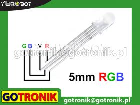 Dioda LED 5mm RGB