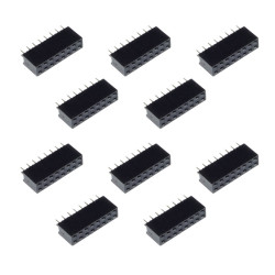 Listwa stykowa 2.54mm, prosta 2x8 - 10 szt.