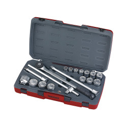 Teng T3418-6 Socket Set of 18 Metric 3/4in Drive
