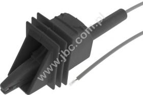 5500-HT-150-SW Przewód bezpieczny w.n. (5kV) zakończony z jednej strony krokodylem drugi koniec wolny dł. 1,5m, czarny, ELECTRO-