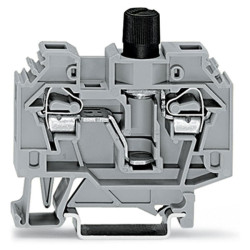WAGO 282-128 13mm 2-conductor Fuse &#xBC;x1&#xBC;in Terminal Block Grey AWG 24-10