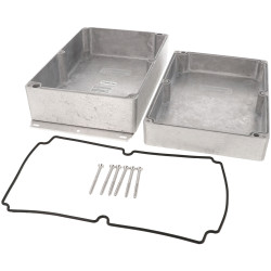 Hammond 1550Z220F Thick Wall Flanged Die Cast Enclosure, 223 x 147 x 83