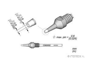 Dysza C560002 do rączki JBC DR560