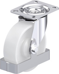 Blickle 908757 L-PO 125KA-FS Rolka obrotowa z blachy stalowej Średnica koła: 125 mm Maksymalne obciążenie: 250 kg 1 szt.