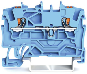 Blok zacisków przelotowych WAGO poziomy: Pojedynczy 22 → 14AWGWciskany zacisk Cage Clamp TOPJOB S, 2201 17.5A