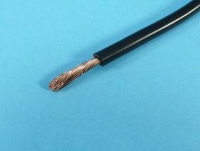 LIFY-2,50mm BLACK PRZEWÓD ELAST.100mb