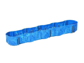 Puszka podtynkowa do regipsu KP64/5L czteropolowa PCV niebieska 80966003 SIMET