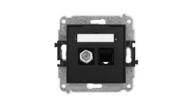 Icon Mechanizm Gniazda Antenowego Poj. Typu F (Sat) + Gniazda Komp. Poj....