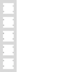 Lumina intense Ramka 5-krotna pionowa biała WL5650