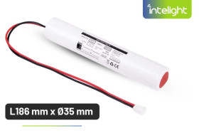 Pakiet akumulatorów NiCd 3,6V 4000mAh HT do opraw WARS 2W 3H / PRIMUS TEC 6-36 3h - L186 x Ø35 / 40159