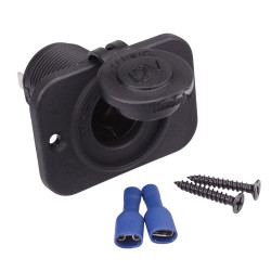 12V Power Socket with Front Mounting Panel 20A