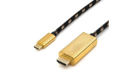 Kabel Adaptera Roline Gold Usb Typu C - Hdmi, M/M, 2 M