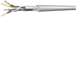 DRAKA 1000453-00100RW Network Cable CAT 5e SF/UTP 4x2x0.13mm&#xB2; Grey Metre