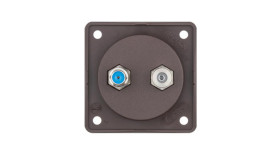 Złącze TV F 2 wyjścia Montaż wpuszczany